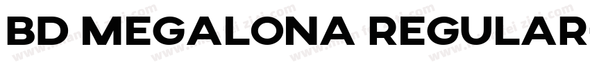 bd megalona regular字体转换